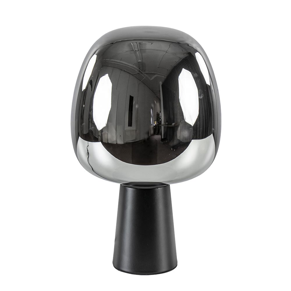 12211279 Mat zwarte tafellamp Mayson met smoke glazen kap.jpg