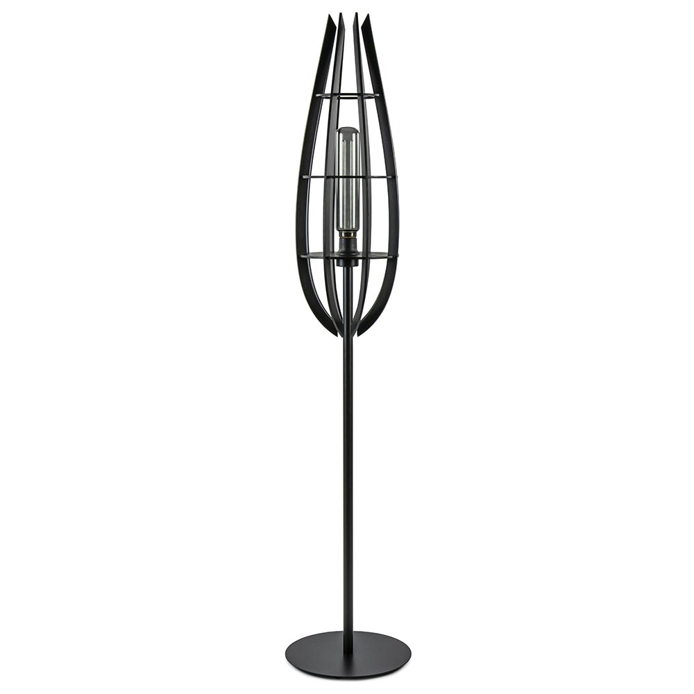 12480429 Landelijke vloerlamp mat zwart met houten kap.jpg