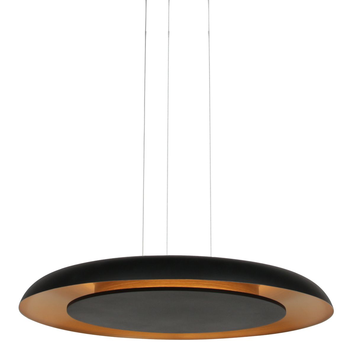 19771783 Elegante ronde zwarte hanglamp met gouden binnenkant.jpg