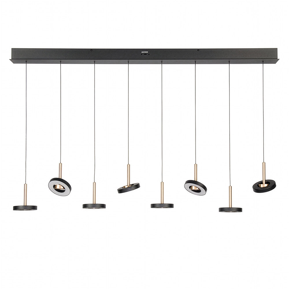 Luxe Guano hanglamp in mokka en zwart
