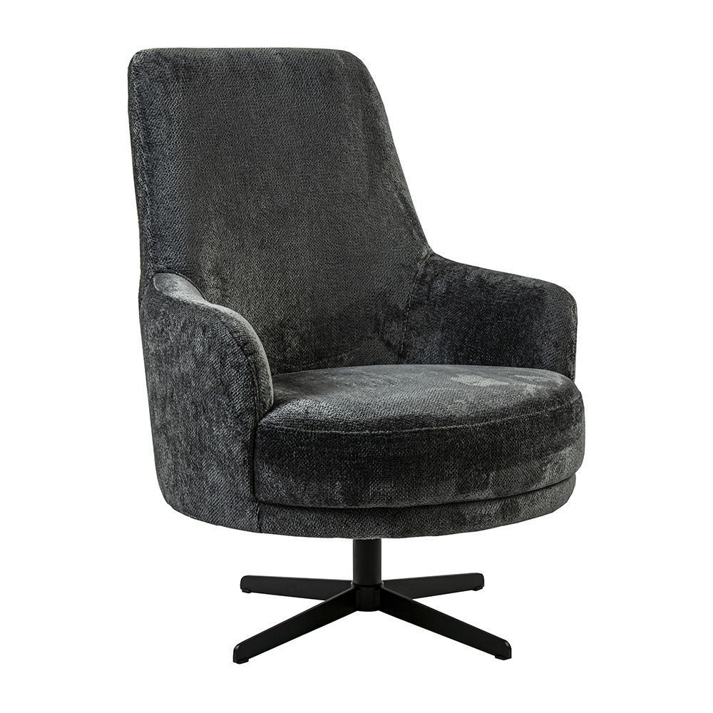 01820035 Draaibare relax fauteuil donker grijs met zwarte poot.jpg