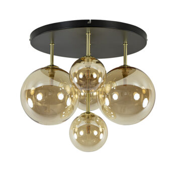 02810019 Chique plafondlamp 5 lichts amber glas rond.jpg