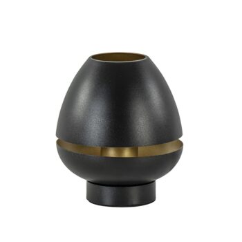 05320050 Elegante tafellamp mat zwart met goud accent.jpg