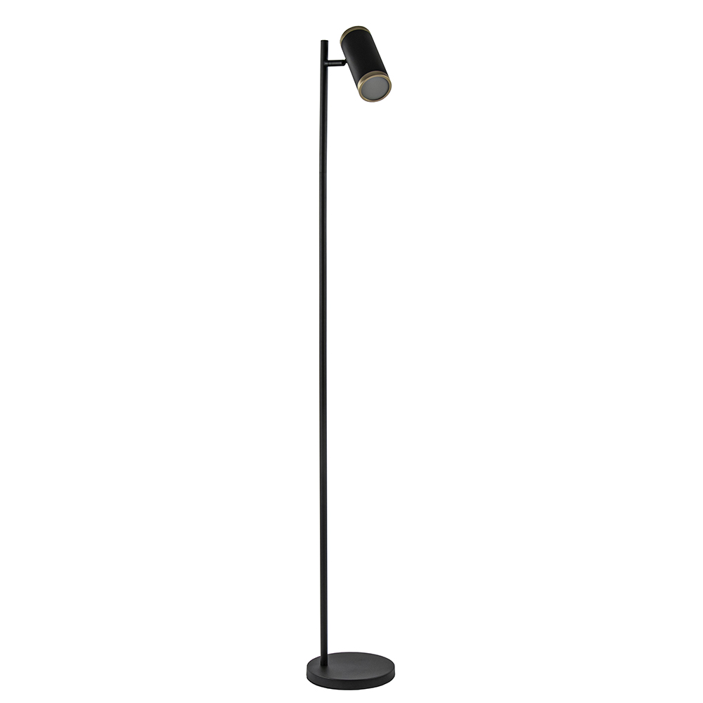 07500024 Moderne LED vloerlamp met spot zwart goud dimbaar.jpg