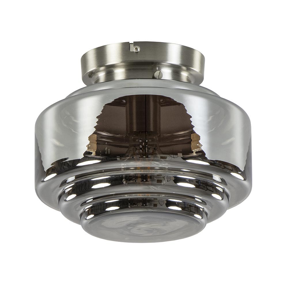 08451805 Moderne plafondlamp nikkel met smokey glas.jpg
