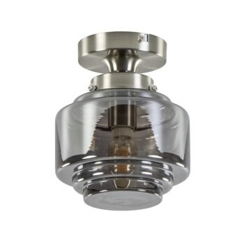 08451809 Kleine plafondlamp hal toilet met smokey glazen kap.jpg