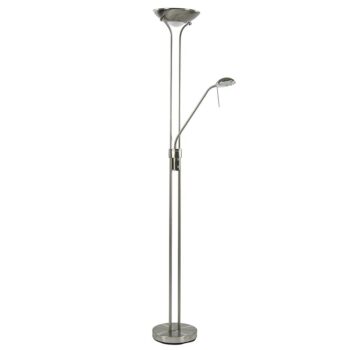 08451841 Moderne LED uplighter geborsteld staal met leesarm.jpg