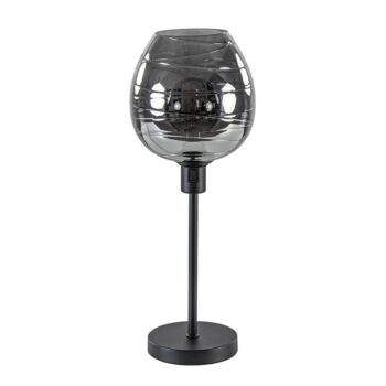 08451859 Luxe tafellamp smoke glas met zwarte voet.jpg