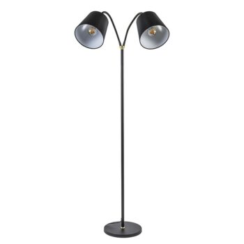 08451901 2Lichts vloerlamp zwart goud met flexibele armen.jpg