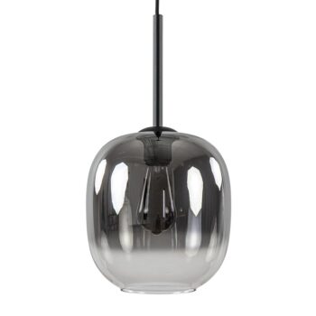 08452113 1Lichts hanglamp zwart met smoke helder glas.jpg