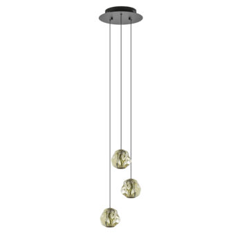 08452231 Ronde 3 lichts LED hanglamp glas met zwart en brushed gold.jpg