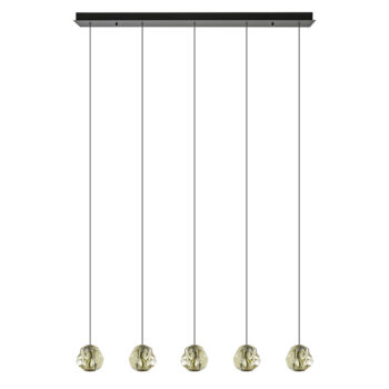 08452232 Hanglamp 5 lichts balk mat zwart met brushed gold.jpg