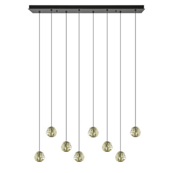 08452233 Grote LED hanglamp 8 licht balk met zwart en goud.jpg