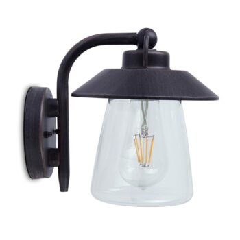 10080105 Robuuste buitenlamp wand zwart met roest en glas.jpg