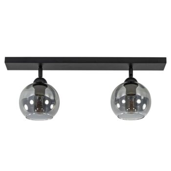 11040010 2Lichts plafondlamp smoke glas met zwart.jpg