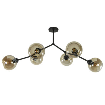 11040035 Retro plafondlamp 6 lichts zwart met amber glas.jpg
