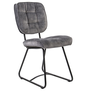11080032 Eetkamerstoel velours grijs met zwart.jpg