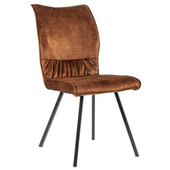 11080054 Trendy eetkamerstoel velourse stof koper.jpg