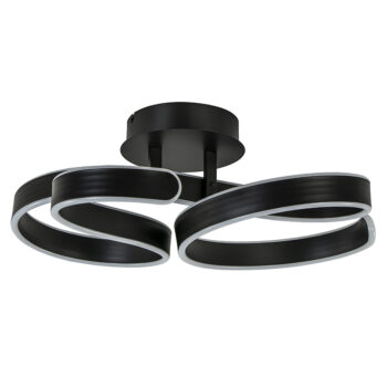 11200016 Design plafondlamp brede LED krul zwart.jpg