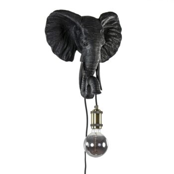12211355 Botanische wandlamp Elephant mat zwart.jpg