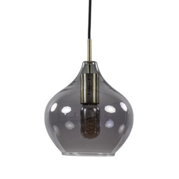 12211529 Kleine hanglamp Rakel smoke glas met antiek brass.jpg