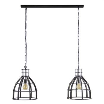 12480115 Metalen eettafel hanglamp 2lichts kooi.jpg