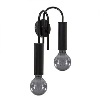 12480200 2Lichts moderne wandlamp zwart metaal.jpg