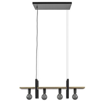 12480445 Mat zwart metalen frame hanglamp met houten planken.jpg
