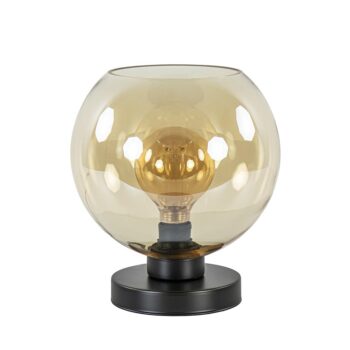 12480465 Strak klassieke tafellamp zwart met amber glas.jpg