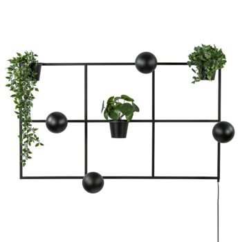12480506 Rechthoekige wandlamp zwart frame met plantenpotten.jpg