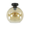 12480527 Mat zwarte plafondlamp met amber glazen bol.jpg