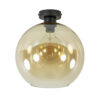 12480528 Retro plafondlamp zwart met amber glazen bol.jpg