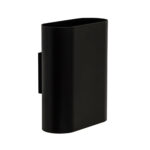 Wandlamp ovaal zwart 2xe14