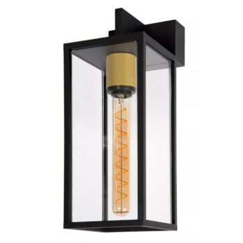 12700229 Moderne buitenlamp rechthoek zwart met goud IP54.jpg