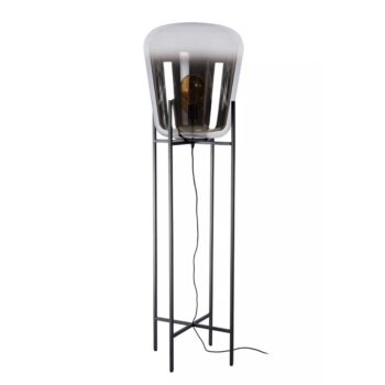12700253 Design vloerlamp zwart frame met grote glazen kap.jpg