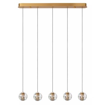 12700287 5Lichts LED eettafelhanglamp goud met glas.jpg