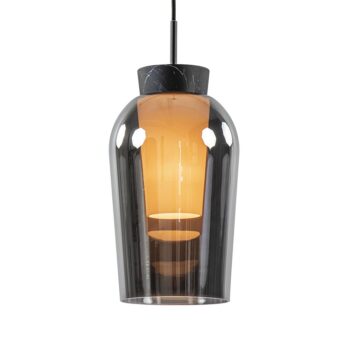 12900154 Hanglamp 1lichts zwart marmer met smoke glas.jpg