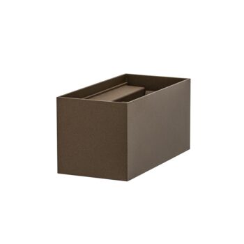 12900156 Rechthoekige LED buitenlamp aluminium bruin.jpg