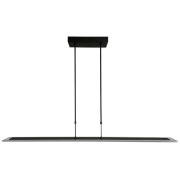 13760710 Moderne LED hanglamp balk mat zwart met smoke glas.jpg
