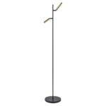 Leeslamp Flute 2L zwart/matgoud dtw