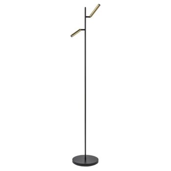 13760813 2Lichts design vloerlamp zwart met goud inclusief dimbaar LED.jpg