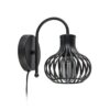 18700001 Scandinavische wandlamp mat zwart met snoer.jpg