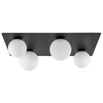 19350175 Grote plafondlamp rechthoekig zwart met witte bollen.jpg