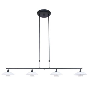 19771644 Dimbare LED hanglamp zwart metaal met wit glas.jpg