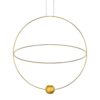19870104 Grote design hanglamp gouden ring met LED spot.jpg