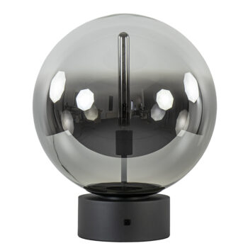 20210284 Grote tafellamp zwart met smoke gradient glazen bol 50cm.jpg