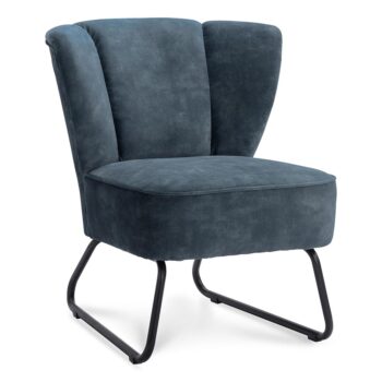 23100012 Fauteuil Reza petrol met zwarte sleepoot.jpg