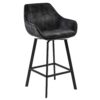 23100053 Moderne barkruk met draaibare zitting velvet antraciet.jpg