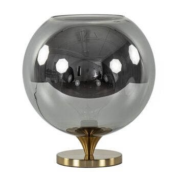 23220157 Globe tafellamp smoke titanium met gouden voet.jpg