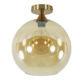 23220172 Plafondlamp goud met amber glazen bol 30cm.jpg